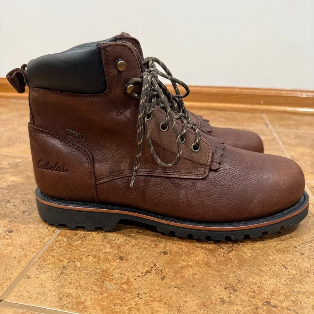 Cabela's Kiltie 2.0 Waterproof Work Boots Men‎ 12W Dark Brown